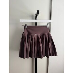 Alo Yoga Grand Slam Tennis Skirt – Size XS – Espresso